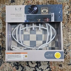 Football Neon Sign L+F By LILY + FAYE. Create Your Vision